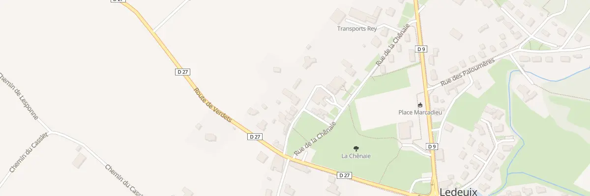 Plan du 4 Rue du Parcot à Ledeuix