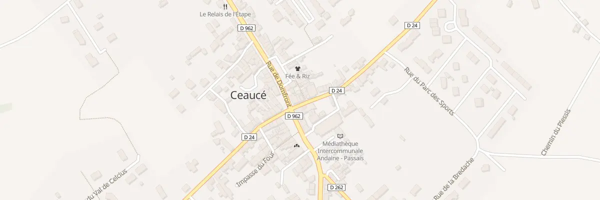 Plan du 1 Rue de Loré à Ceaucé