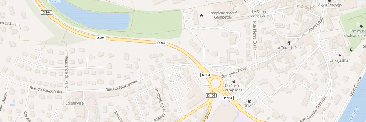 Plan du 2 Rue du Fauconnier à Mayenne