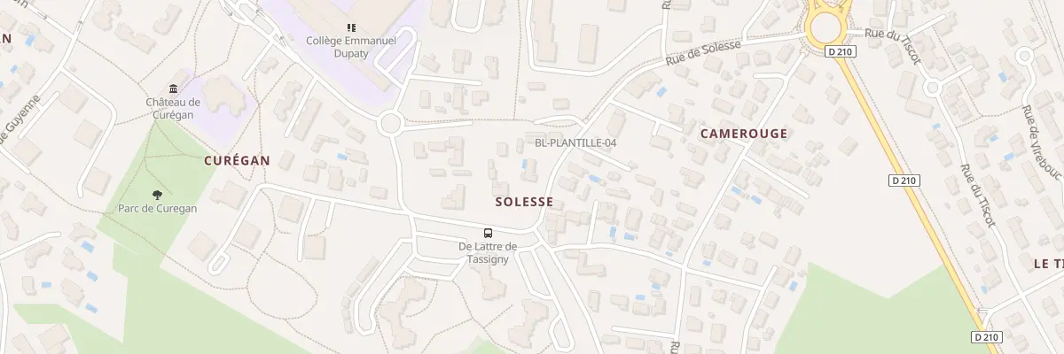 Plan du 8 Rue de Solesse à Blanquefort