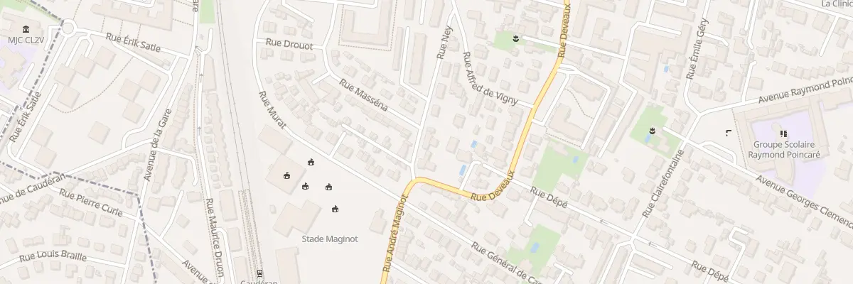 Plan du 3 Rue Ney à Bordeaux