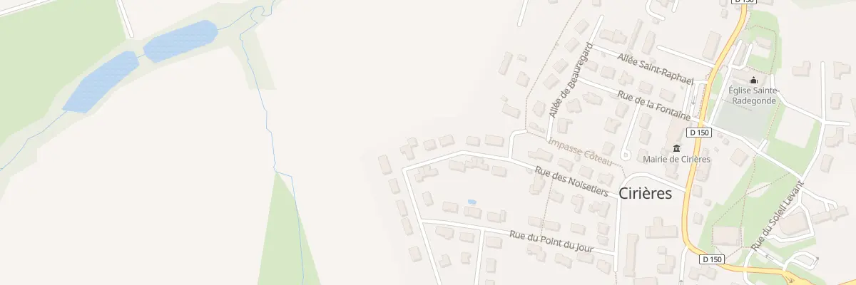 Plan du 16 Rue des Noisetiers à Cirières