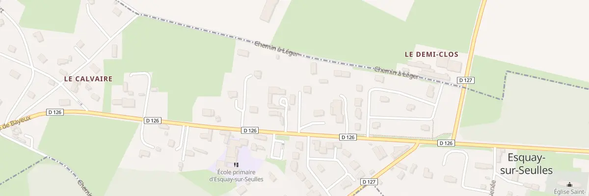 Plan du 15 Che à Léger à Esquay-sur-Seulles