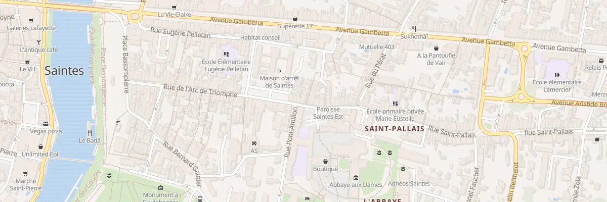 Plan du 67 Rue Arc de Triomphe à Saintes