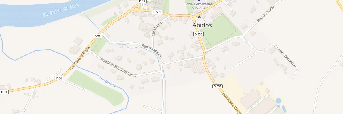 Plan du 5291 Rue du Moulin à Abidos