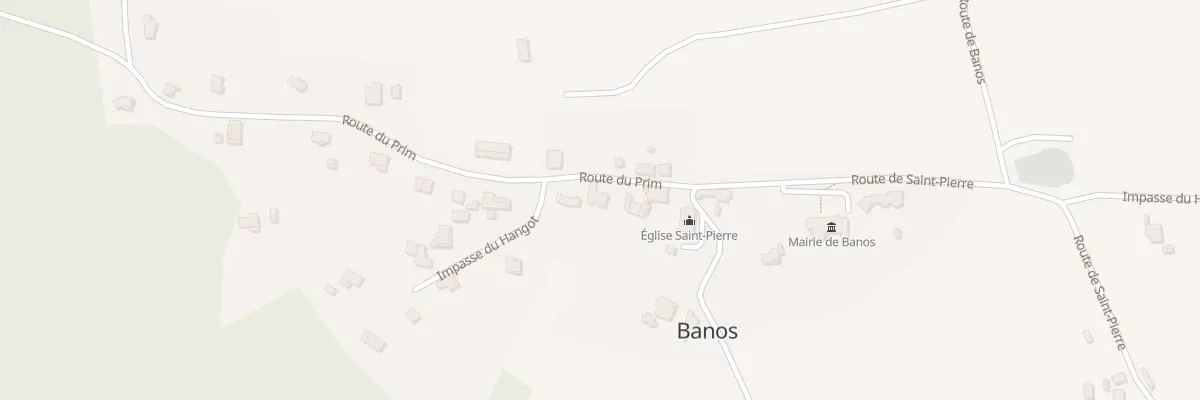 Plan du 83 Rte du Prim à Banos