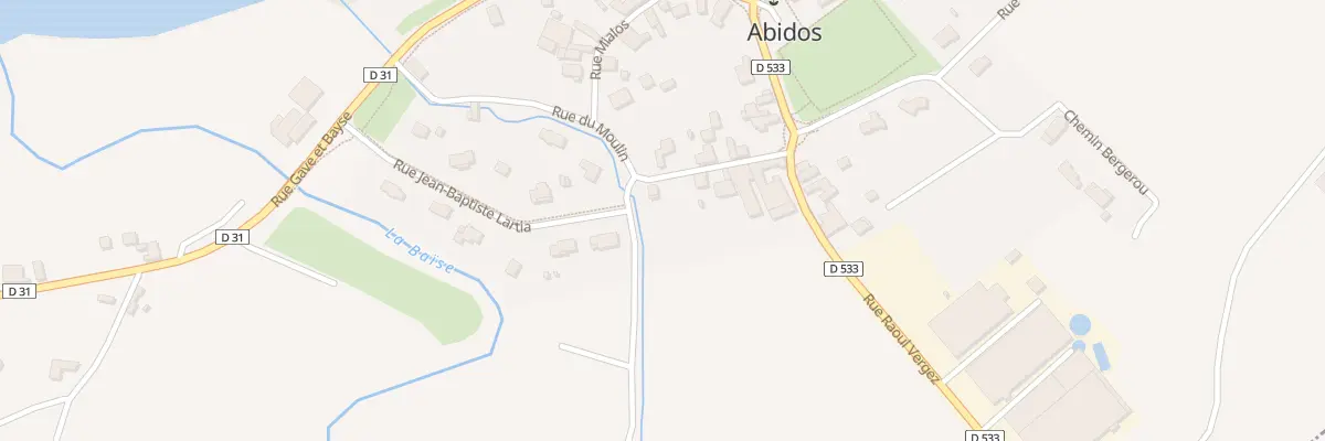 Plan du 10 Rue du Moulin à Abidos