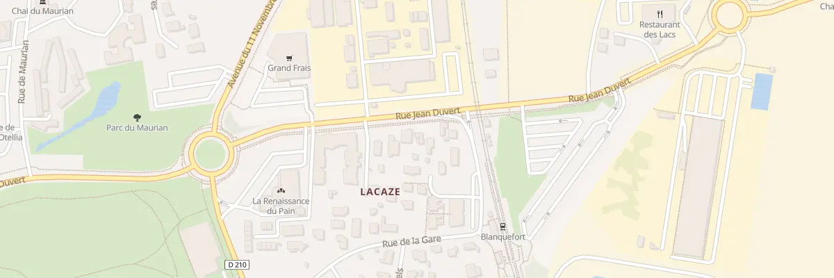 Plan du 25 Rue Jean Duvert à Blanquefort
