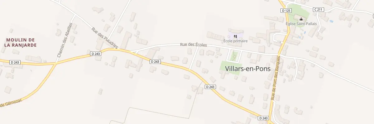 Plan du 4 Rue du Chemin Neuf à Villars-en-Pons