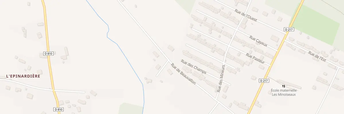 Plan de Beauvallon à Saint-Clair-de-Halouze