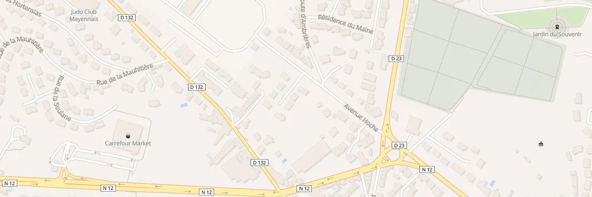 Plan du 3 Res Hoche à Mayenne