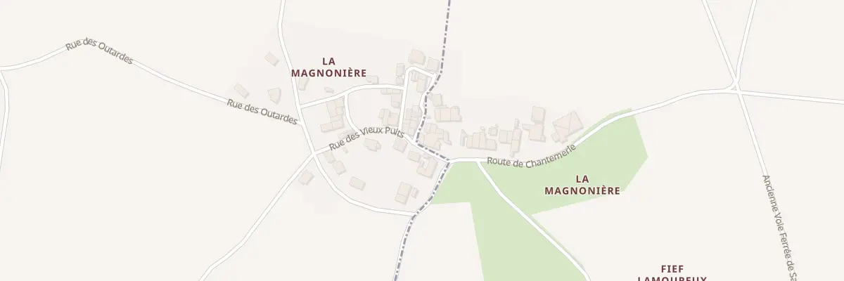 Plan du 1 Rte de Chantemerle à Landes