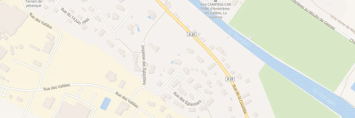 Plan du 5 Rue des Eglantiers à Ambrières-les-Vallées