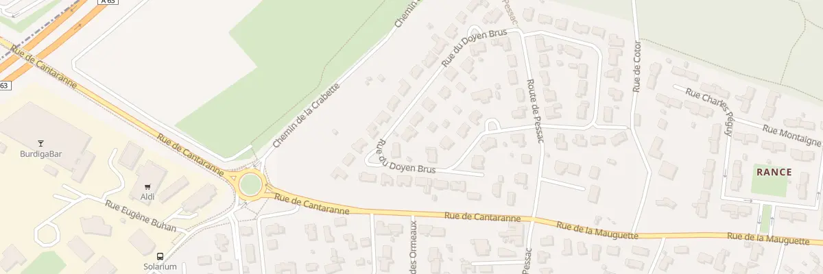 Plan du 17 Rue du Doyen Brus à Gradignan