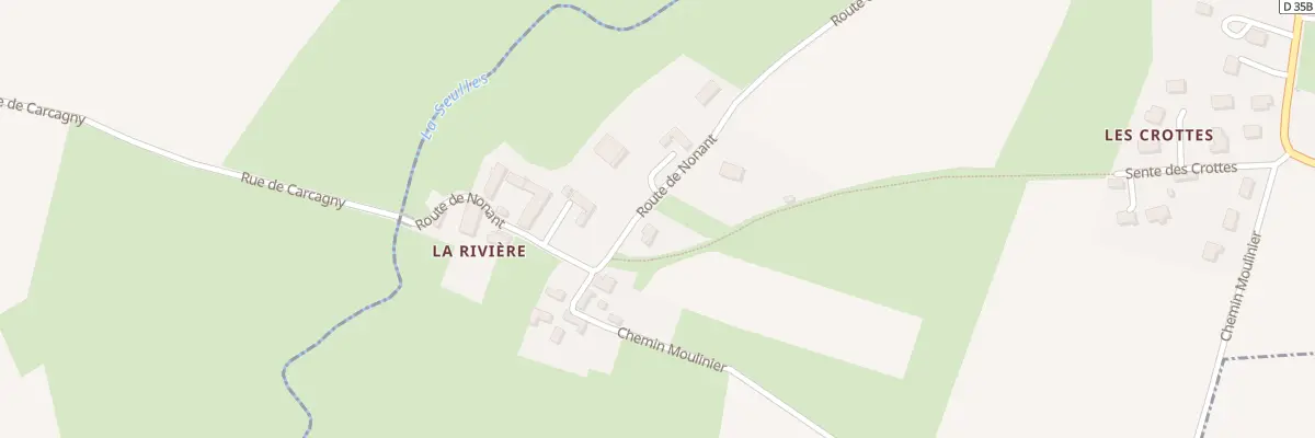 Plan du 7 Rte de Nonant à Carcagny