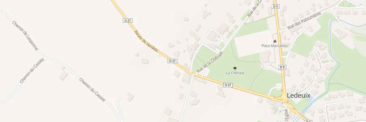 Plan du 14 Rue du Parcot à Ledeuix