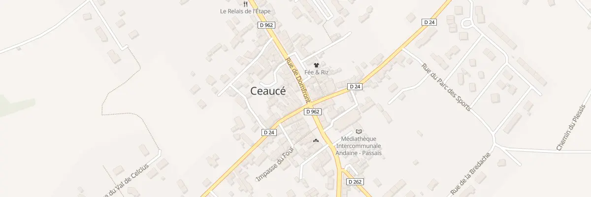 Plan du 2 Pl du Marché à Ceaucé