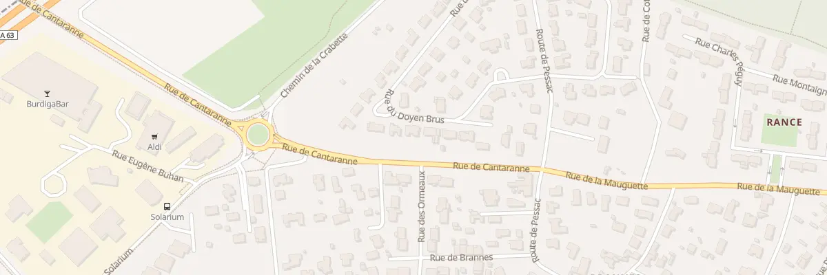 Plan du 18 Rue du Doyen Brus à Gradignan