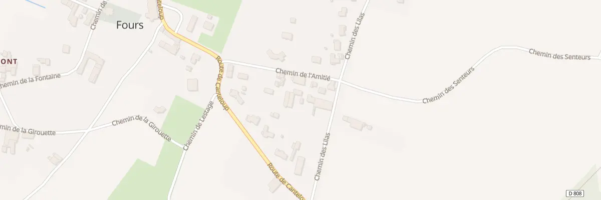Plan du 8 Che de l’Amitié à Fours