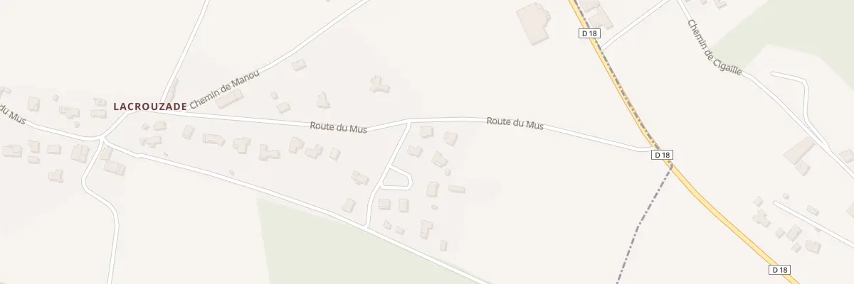 Plan du 3200 Rte du Mus à Doazit