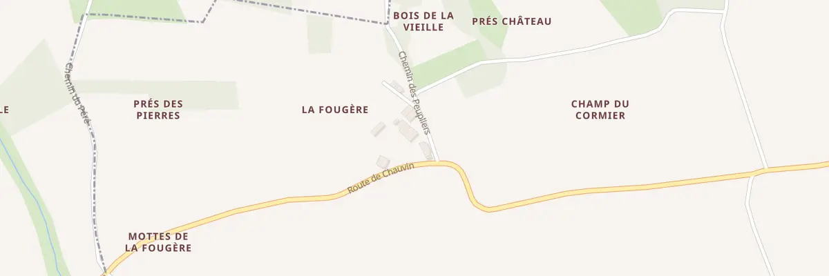 Plan du 1 Che des Peupliers à Landes