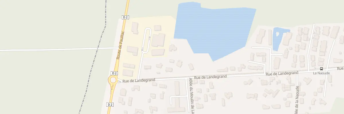 Plan du 100B Rue de Landegrand à Parempuyre