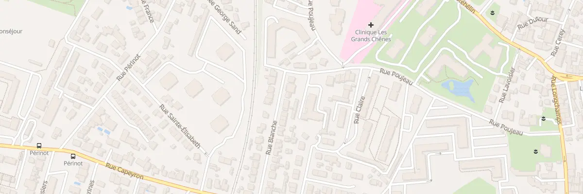 Plan du 6 Rue Blanche à Bordeaux
