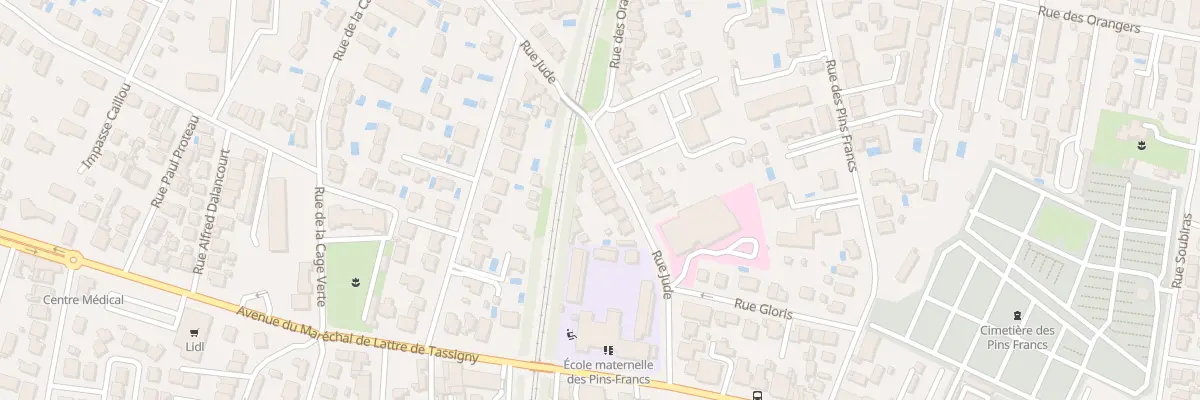 Plan du 20 Rue Jude à Bordeaux