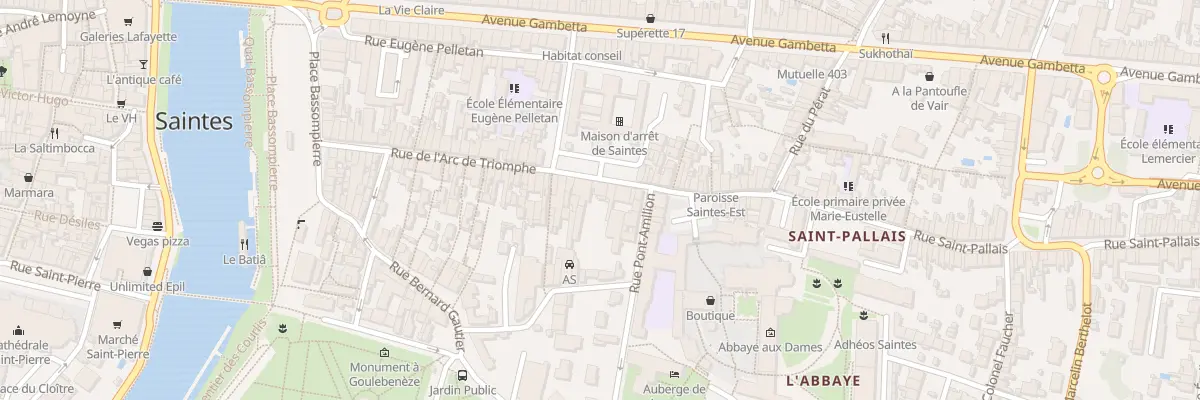 Plan du 82 Rue Arc de Triomphe à Saintes