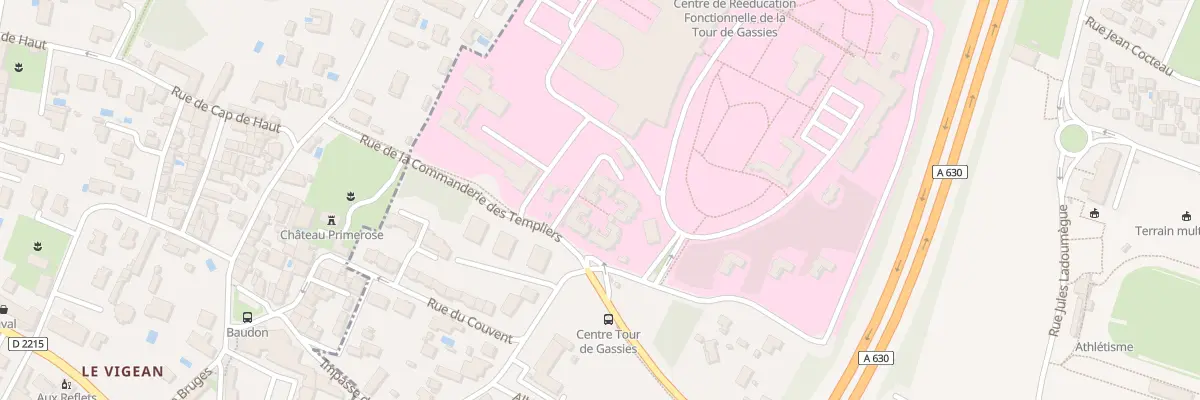 Plan du 2 Rue Commanderie des Templiers à Bruges