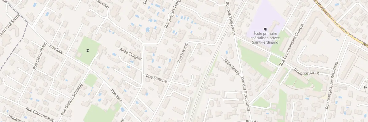 Plan du 27 Rue Bavard à Bordeaux