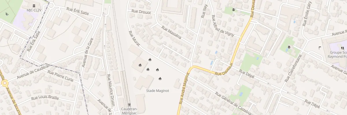 Plan du 9 Rue Murat à Bordeaux