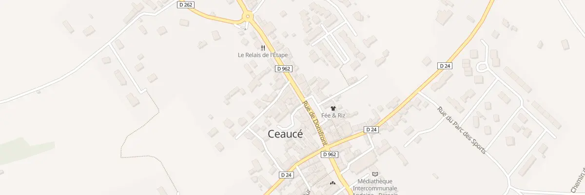 Plan du 5 Rue de Domfront à Ceaucé