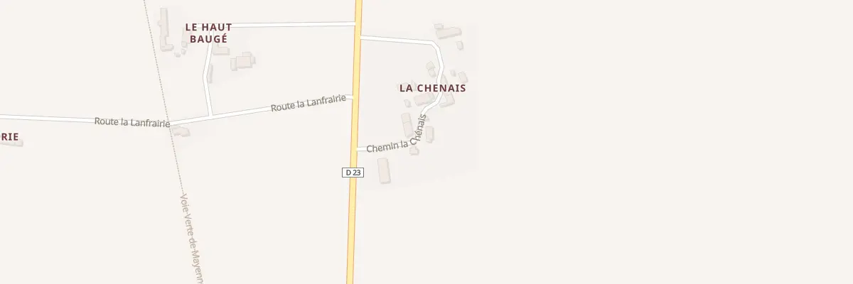 Plan du 4 Che La Chenais à Ambrières-les-Vallées
