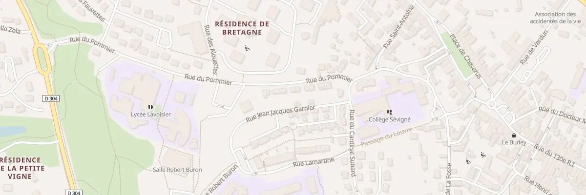 Plan du 91 Rue du Pommier à Mayenne