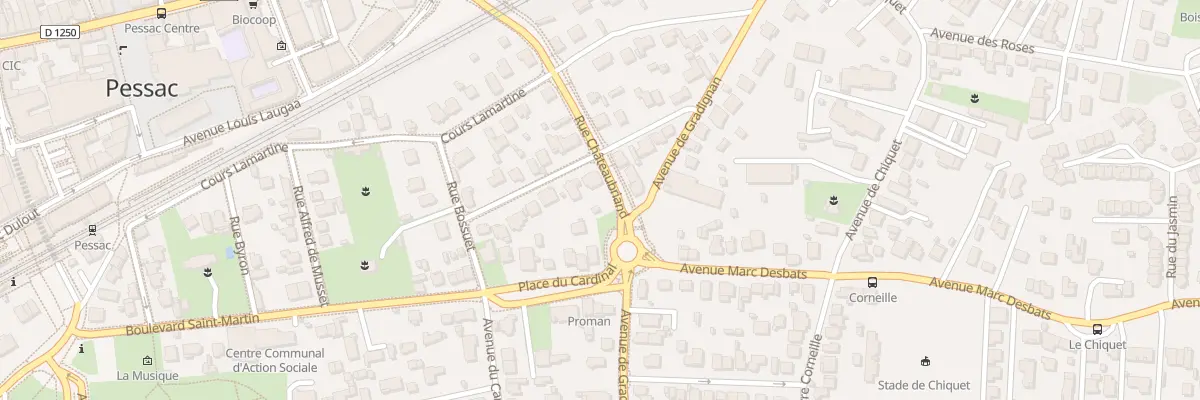Plan du 12 Rue de Chateaubriand à Pessac