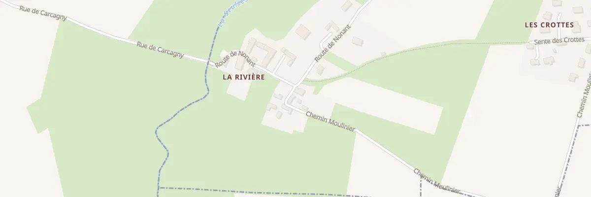 Plan du 8 Che Moulinier Hameau de la Riv à Carcagny