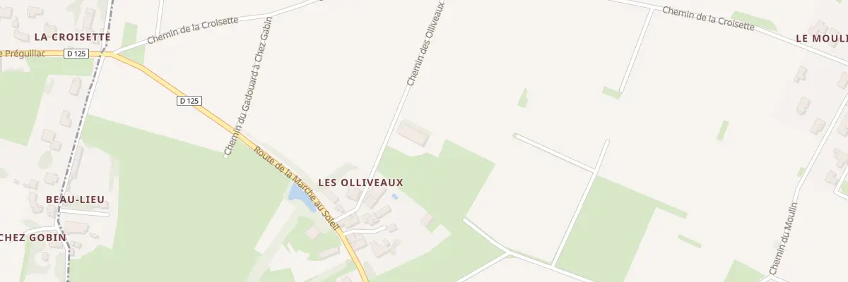Plan du 6 Che des Olliveaux à Préguillac