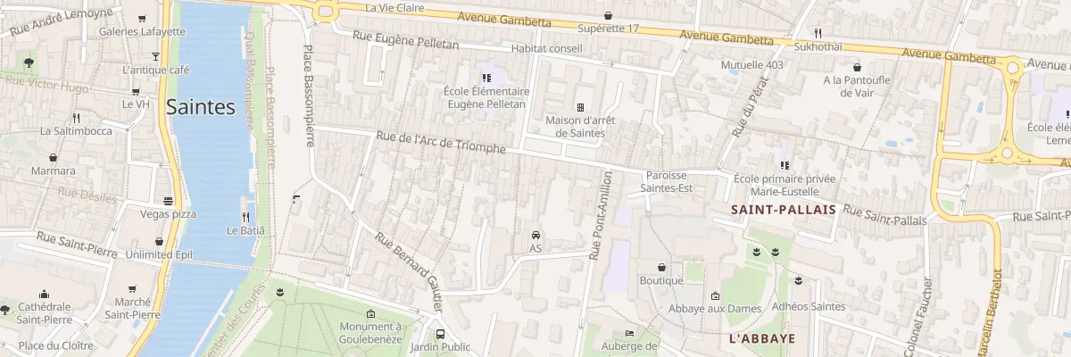 Plan du 76B Rue Arc de Triomphe à Saintes