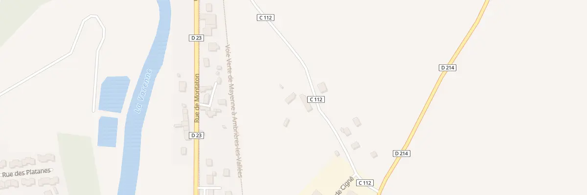Plan du 3 Rte la Bruyère à Ambrières-les-Vallées