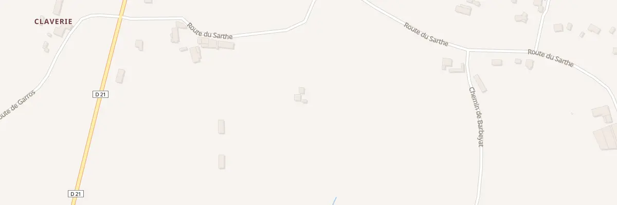 Plan du 310 Rte du Sarthe à Doazit