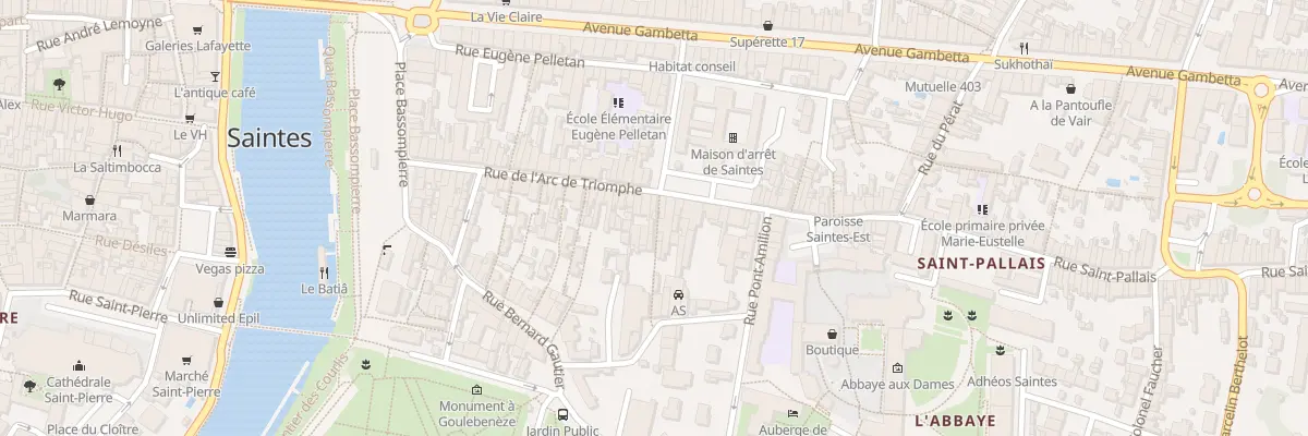 Plan du 68 Rue Arc de Triomphe à Saintes