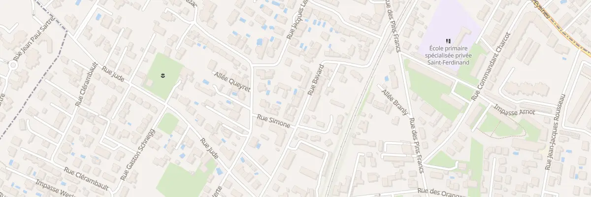 Plan du 16 Rue Bavard à Bordeaux