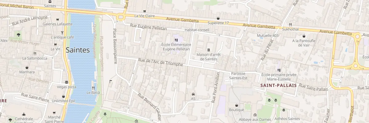 Plan du 57 Rue Arc de Triomphe à Saintes