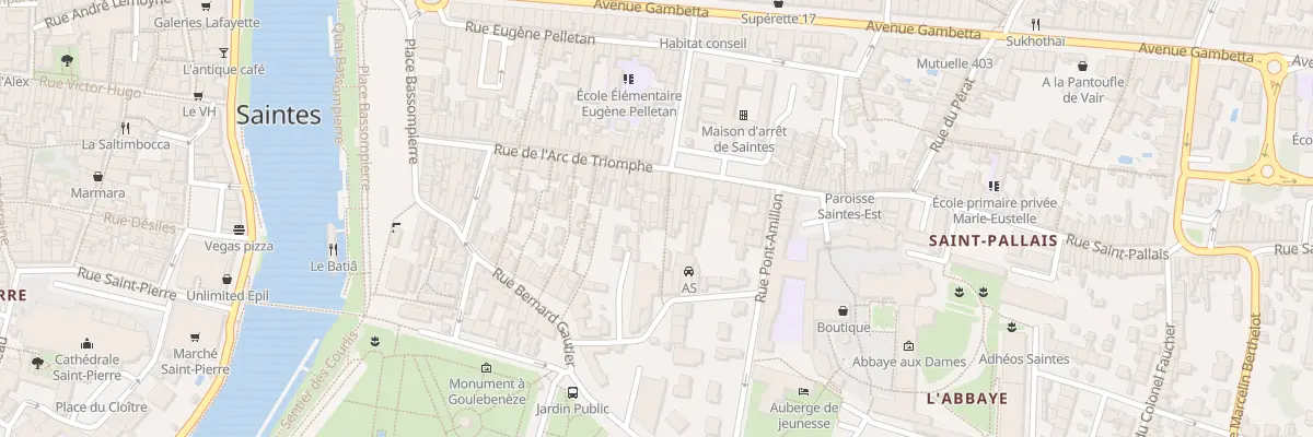 Plan du 66 Rue Arc de Triomphe à Saintes