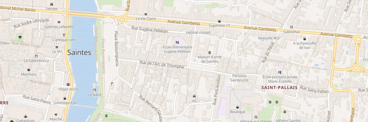 Plan du 55 Rue Arc de Triomphe à Saintes