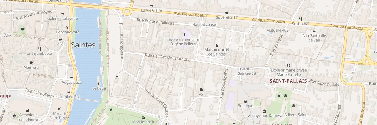 Plan du 62 Rue Arc de Triomphe à Saintes