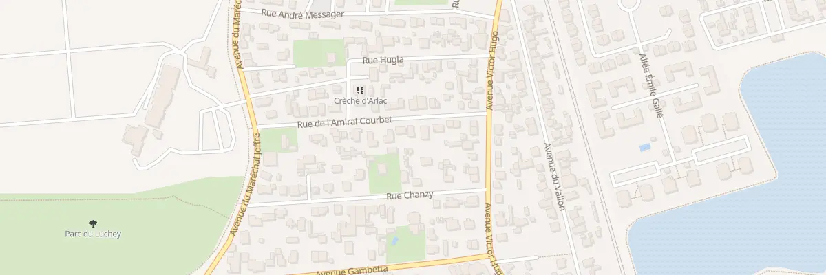 Plan du 12 Rue Amiral Courbet à Mérignac