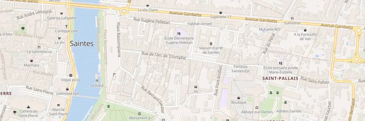 Plan du 60 Rue Arc de Triomphe à Saintes