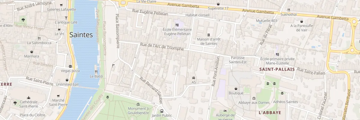 Plan du 60T Rue Arc de Triomphe à Saintes